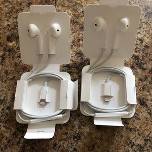 Apple ear buds. 2 sets.